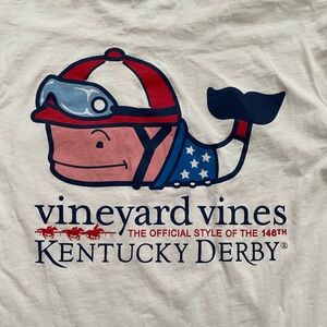 Vineyard Vines White Short Sleeve Small T-Shirt 146th Kentucky Derby Whale Top